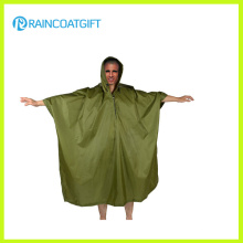 Adulte Camping Polyester PVC Revêtement Rain Poncho Rpy-042
